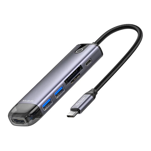 Mcdodo HU-7420 6-in-1 USB-C Hub (USB-C, USB3.0*2, SD, TF, HDMI)