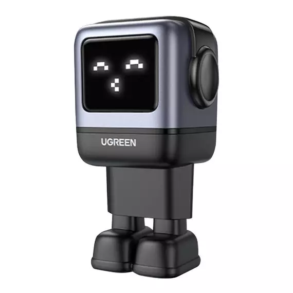 Ugreen Nexode RG mains charger (Robot GaN), 2x USB-C + USB, 65W (black)