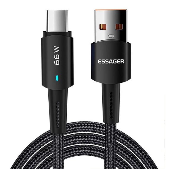 Essager EXCT-CGA01 USB-USB-C kábel, 66W, 2m (fekete)