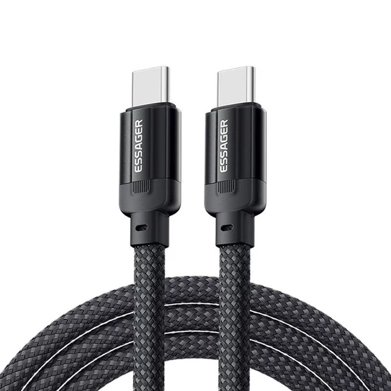 Essager EXCTT3-YS01-P USB-C-USB-C kábel, 240W, 1m (fekete)
