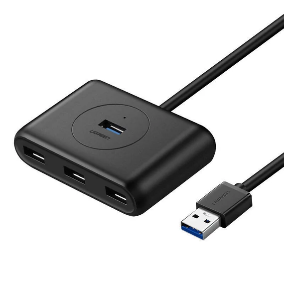 UGREEN CR113 hub, 4x USB 3.0 5Gbps, 1m (fekete)