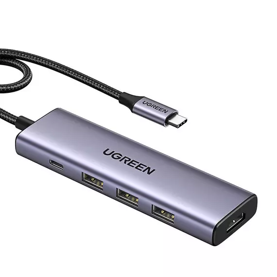 USB-C Hub Ugreen CM511, HDMI 4K 60Hz, 3x USB 3.0 5Gbps, PD 100W (silver)