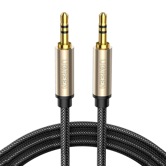 UGREEN AV125 3.5mm mini jack AUX kábel, aranyozott, 3m (szürke)