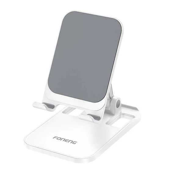 Foneng CP108 összecsukható telefonállvány (fehér)