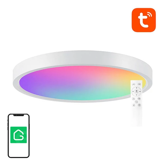 Gosund LB12 WiFi/Bluetooth intelligens mennyezeti lámpa, 1920lm, 30cm, 16M, Tuya + távirányító
