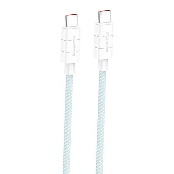 Foneng XS02 USB-C-USB-C kábel, 60W, 1,2m (kék)