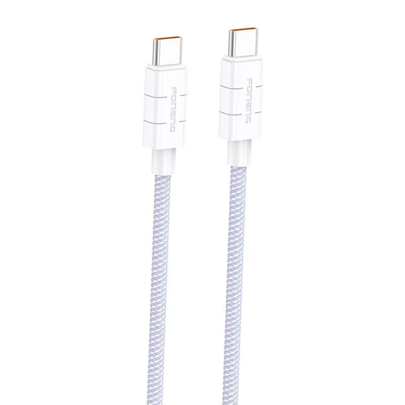 Foneng XS02 USB-C-USB-C kábel, 60W, 1,2m (lila)