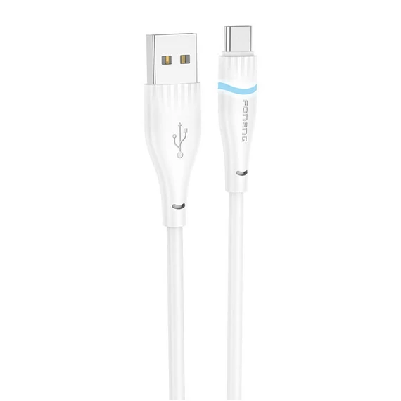 Foneng X101 3A USB-A-USB-C kábel, 3A, 1,2m (fehér)