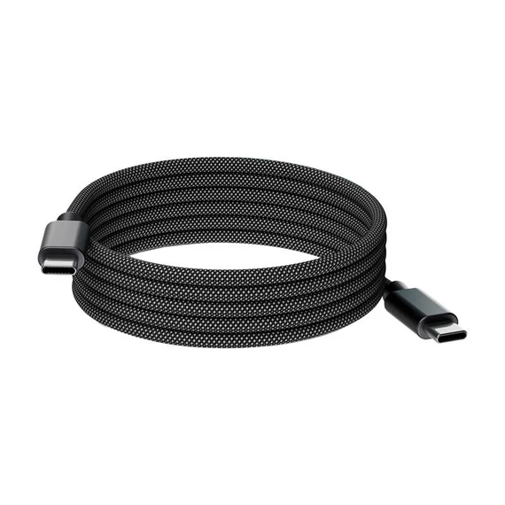 Choetech XCC-1052 USB-C-USB-C mágneses kábel, PD, 240W, 1.2m (fekete)
