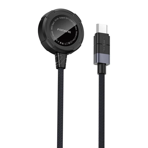 Foneng W02 vezeték nélküli töltő Apple Watch-hoz, 2.5W, 1m (fekete)