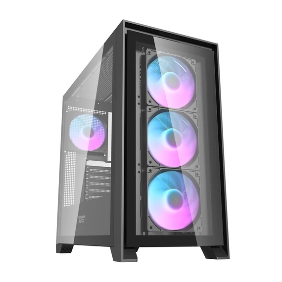 Darkflash DRX90 Glass számítógépház (fekete)
