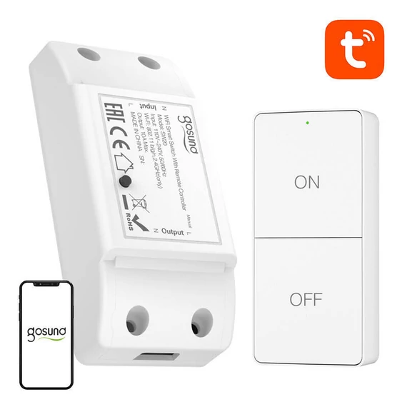 Gosund SW20 10A WiFi-s intelligens kapcsoló + távirányító, Tuya