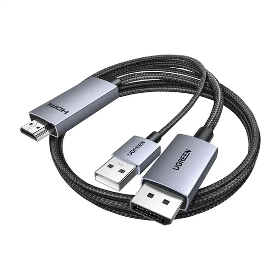 Kábel DisplayPort HDMI Ugreen HD169 4K 60Hz 2m (czarny)