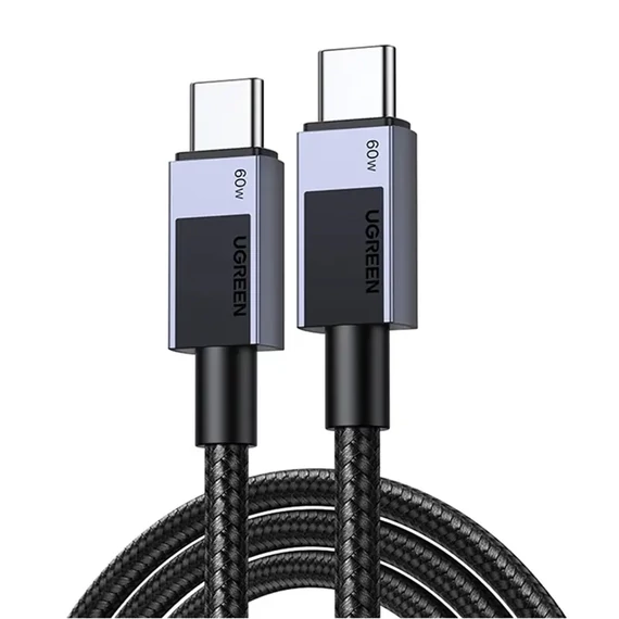 USB-C to USB-C cable Ugreen L524, 60W, PD, 1m (gray)
