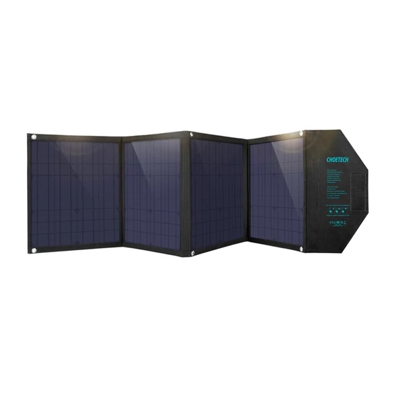 Choetech SC007 80W-os összecsukható napelemes töltő (fekete)
