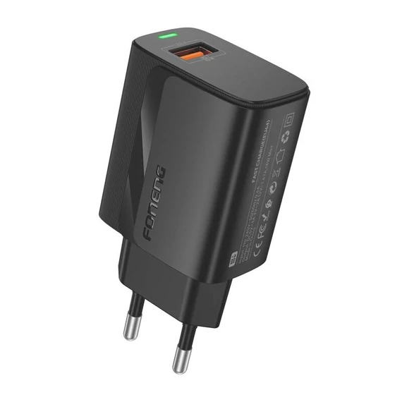 Foneng EU64 USB-A töltő (fekete)