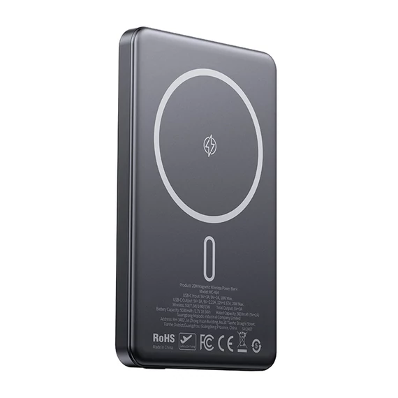 Mcdodo MC-4641 Ultra-vékony 5000mAh 1C mágneses Powerbank, vezeték nélküli (arany)