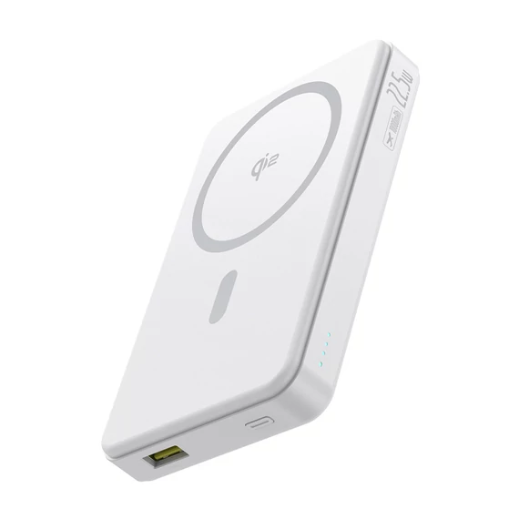 Baseus Airpow2 Qi2 mágneses powerbank 10000mAh 22.5W (fehér)