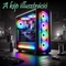 Pixel GAMING PC - Shark Maelstrom (R5-5500, RX6600  8G , 1TB NVMe  , 16GB  , Air Cooler, Windows 11 home, 550W)