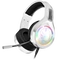 Spirit of Gamer Fejhallgató - PRO-H8 RGB White (MultiPlatform, mikrofon, 3.5mm jack, hangerőszabályzó, 2m kábel, fehér)