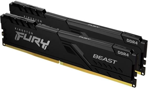 32GB 3200MHz DDR4 RAM Kingston Fury Beast Black CL16 (2x16GB) (KF432C16BBK2/32)