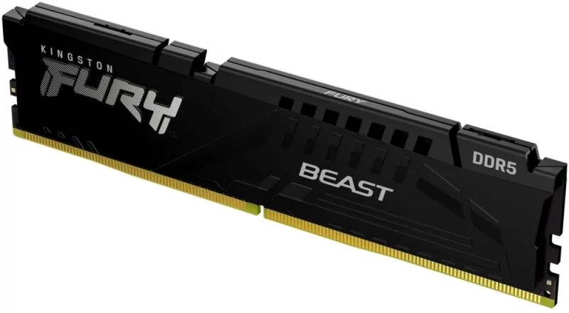 16GB 5200MHz DDR5 RAM Kingston Fury Beast Black CL40 (KF552C40BB-16)