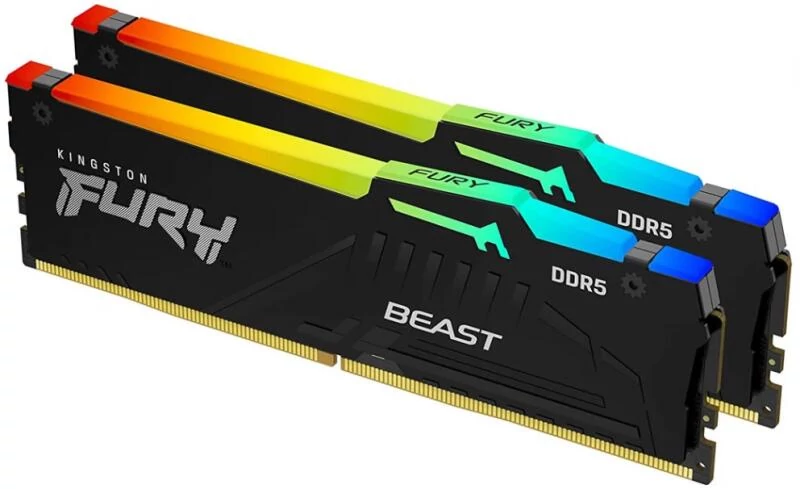 32GB 6000MHz DDR5 RAM Kingston Fury Beast RGB CL36 (2x16GB) (KF560C36BBEAK2-32)