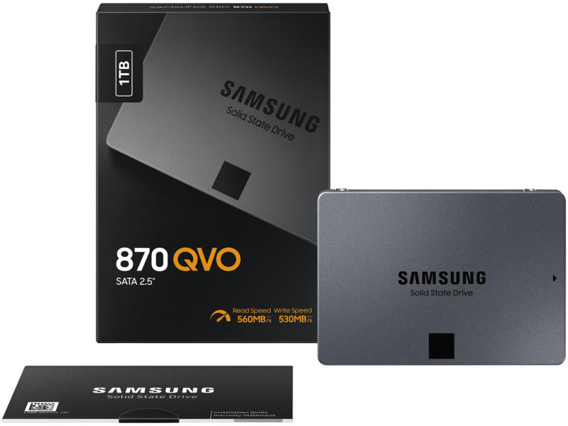 1TB Samsung 870 QVO SSD meghajtó (MZ-77Q1T0BW)