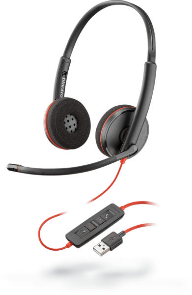 Poly Blackwire 3220 USB-A sztereó headset (209745-201)