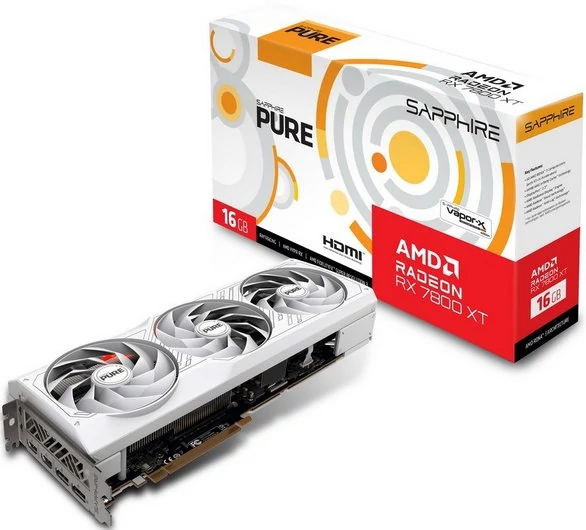 Sapphire Radeon RX 7800 XT 16GB PURE videokártya (11330-03-20G)