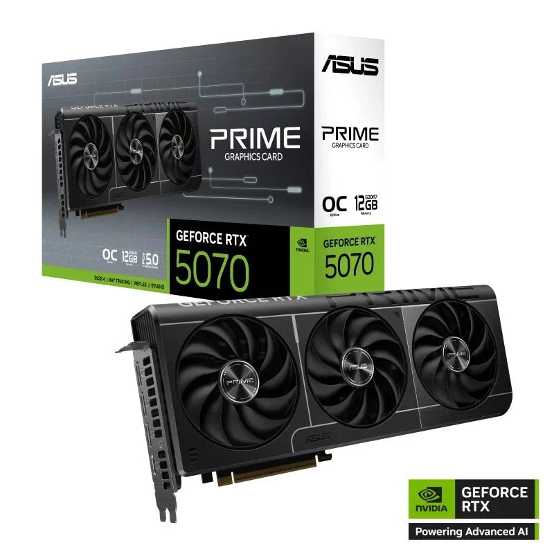 ASUS GeForce RTX 5070 12GB PRIME OC Edition videokártya (PRIME-RTX5070-O12G)