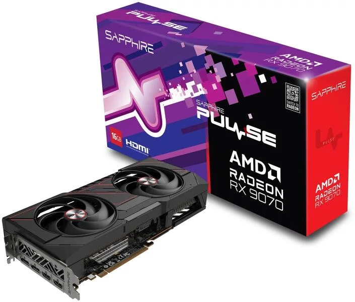 Sapphire Radeon RX 9070 16GB PULSE videokártya (11349-03-20G)