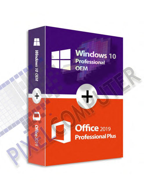 Windows 10 Pro (OEM) + Office 2019 Professional Plus (csomagban)