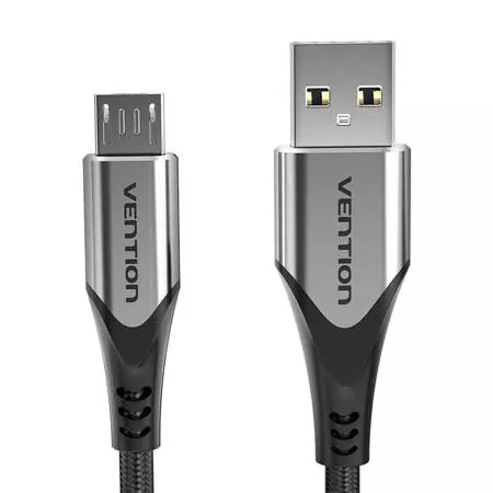 Vention COAHC 3A 0,25m szürke USB 2.0 A apa - Micro USB apa kábel