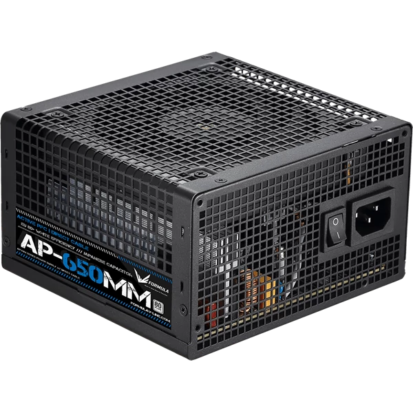 Formula Tápegység 650W - AP-650MM (80 Plus, Aktív PFC, 12cm)