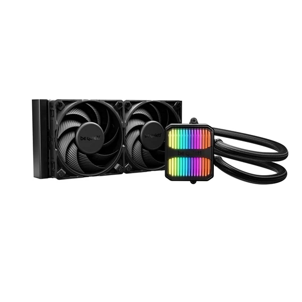 Be Quiet! CPU Water Cooler - SILENT LOOP 3 240mm Black (2x120mm, csatlakozó: 3pin, cső hossza: 400mm, fekete)