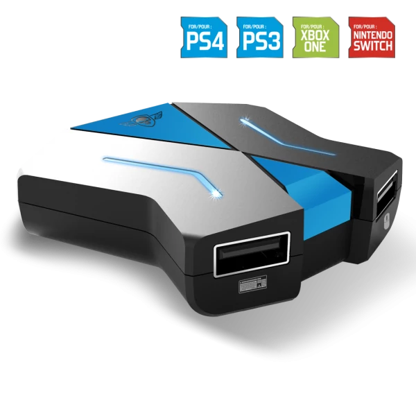 Spirit of Gamer Egér/Billentyűzet adapter konzolokhoz - SOG-CONV1 (3x USB-A, 2x USB-C, Nintendo/PS4/PS3/Xbox One)