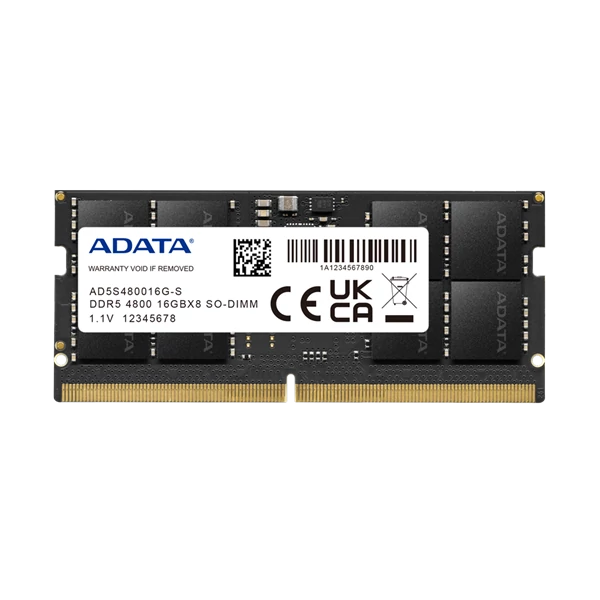 ADATA Memória Notebook - 8GB DDR5 (8GB, 4800MHz, CL40, 1.1V)