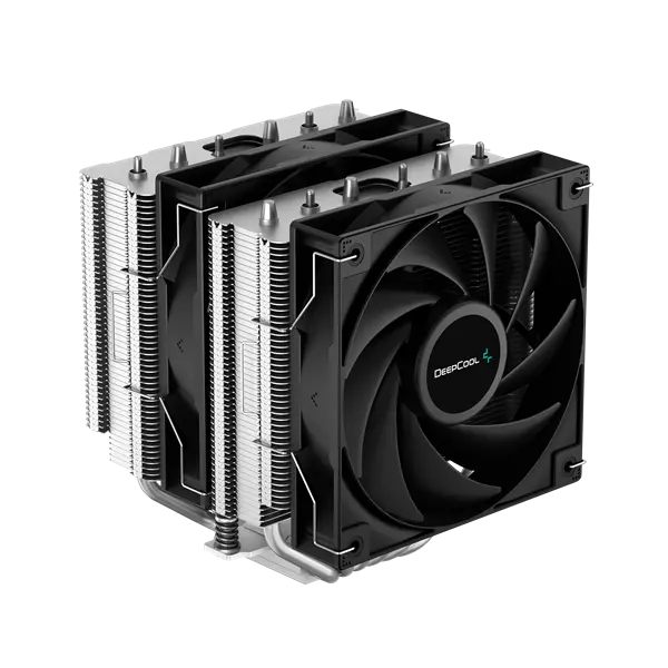 DeepCool Aktív CPU hűtő - AG620 (29,4 dB; max, 115,32 m3/h; 4pin csatlakozó, 6 db heatpipe, 12cm, PWM)