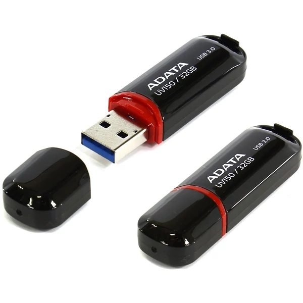 ADATA Pendrive - 128GB UV150 (USB3.0, Fekete)