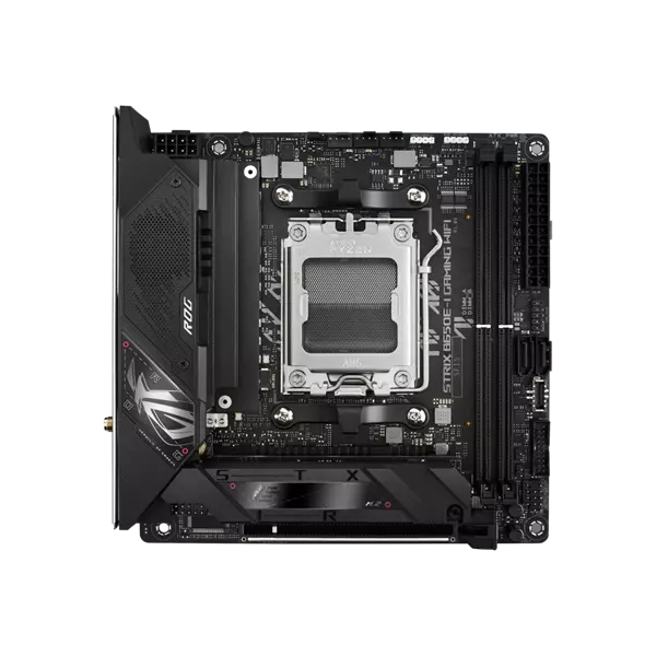 Asus Alaplap - AMD ROG STRIX B650E-I GAMING WIFI AM5 (B650, mini-ITX, 2xDDR5 6400+MHz, 2xSATA3, 2x M.2, HDMI+USB)