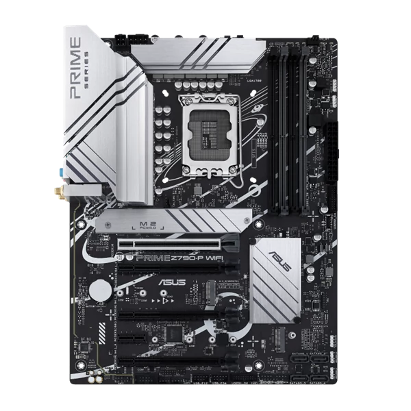 Asus Alaplap - Intel PRIME Z790-P WIFI LGA1700 (Z790, ATX, 4xDDR5 7200+MHz, 4xSATA3, 3xM.2, HDMI+DP)