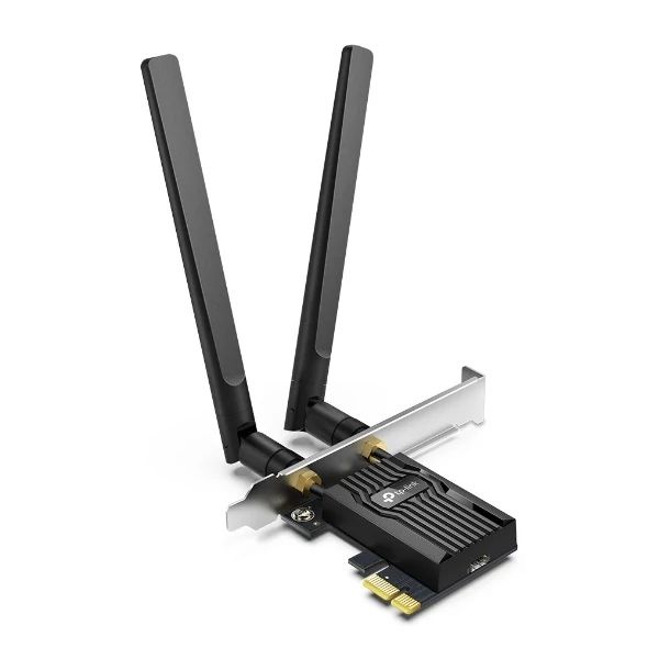 TP-Link Hálózati adapter WiFi AX3000 - Archer TX55E (PCI-E; 574Mbps 2.4Ghz + 2402Mbps 5Ghz; Bluetooth 5.0; Wifi6)