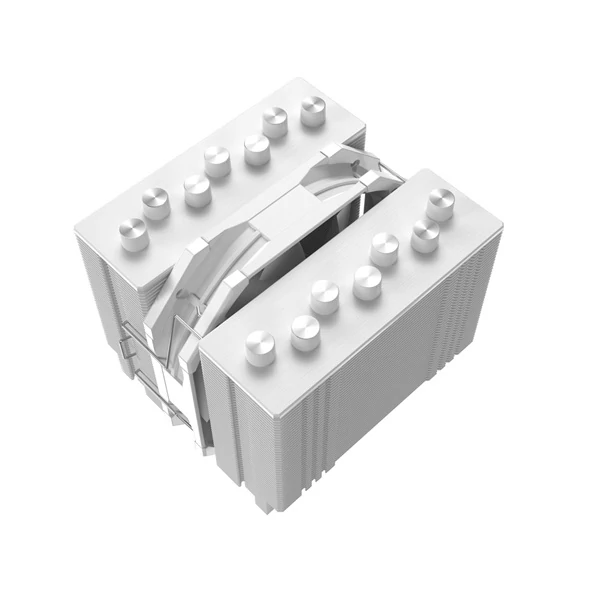 ID-Cooling Aktív CPU hűtő - SE-207-XT SLIM SNOW (15.2-35.2 dB; max 129,39 m3/h; 4Pin csatlakozó, 7 db heatpipe, 2x12cm, PWM)