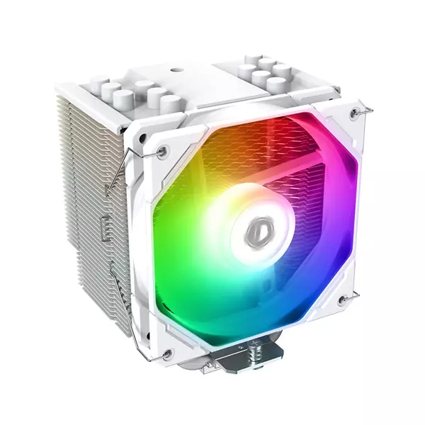 ID-Cooling Aktív CPU hűtő - SE-226-XT ARGB SNOW (31.5dB; max 95,99 m3/h; 4Pin csatlakozó, 6 db heatpipe, 12cm, PWM, LED)