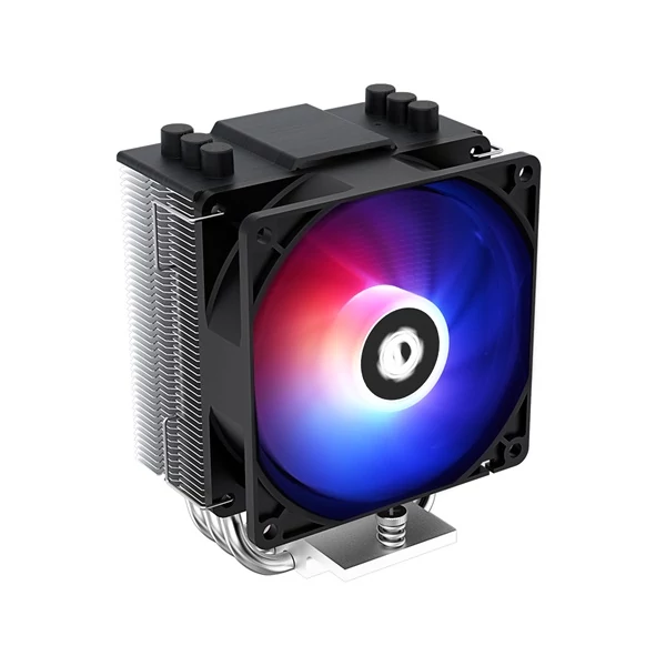 ID-Cooling Aktív CPU hűtő - SE-903-XT (25,8dB; max. 77,81 m3/h, 4pin csatlakozó, 3 db heatpipe, 9cm, PWM,  LED)