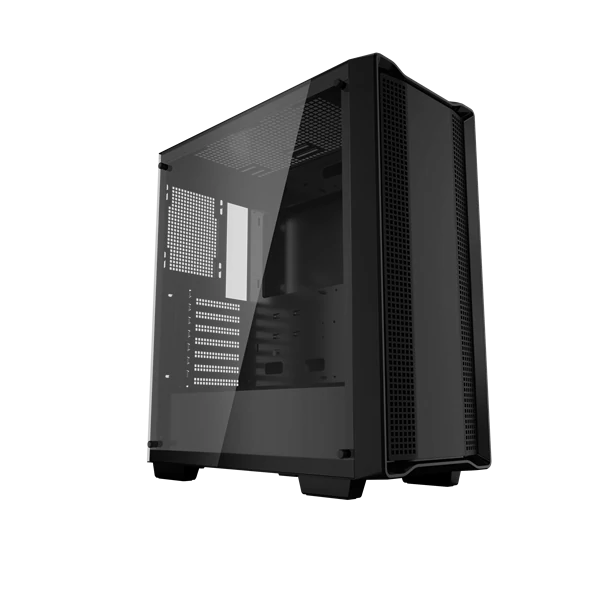 DeepCool CC560 GAMER számítógépház - Fekete, ablakos, ventilátor nélkül (Mini-ITX / Micro-ATX / ATX, 1x USB 3.0, 1x USB 2.0) - CC560-100034
