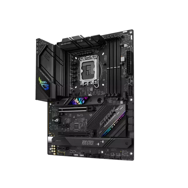 Asus Alaplap - Intel ROG STRIX B760-F GAMING WIFI s1700 (B760, 4xDDR5 7800+MHz, 4xSATA3, 3xM.2, HDMI+DP)