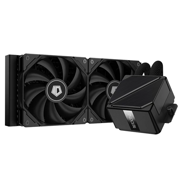 ID-Cooling CPU vízhűtő - DASHFLOW 240 BASIC BLACK (15.2~35.2dB; max. 140,16 m3/h; 2x12cm, fekete)