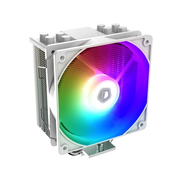 ID-Cooling Aktív CPU hűtő - SE-214-XT ARGB WHITE (13.8-30,5dB; max. 115,87 m3/h; 4pin, 4 db heatpipe, 12cm, PWM, A-RGB LED)